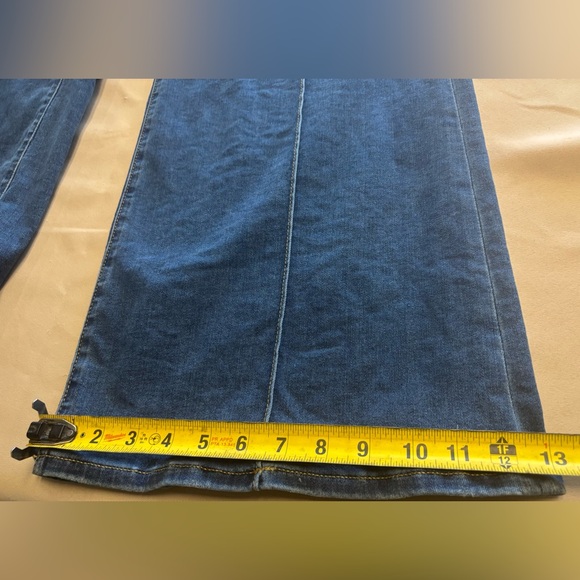 Lane Bryant Blue Dark Wash High Rise Tighter Tummy Flare Jeans Women's 18 READ - Picture 10 of 16